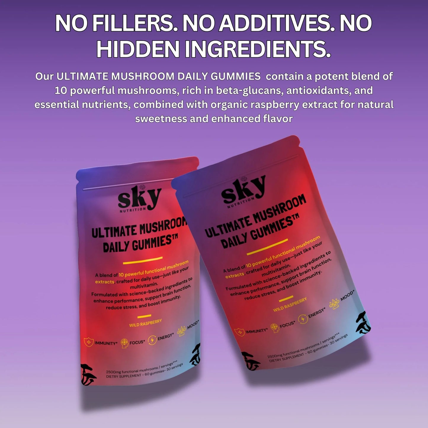 【Sky nutrition Site】Ultimate Mushroom Daily Gummies