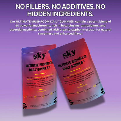 【Sky nutrition Site】Ultimate Mushroom Daily Gummies